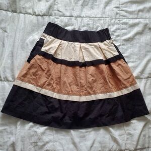 HD in Paris Black and Cream Skater Skirt